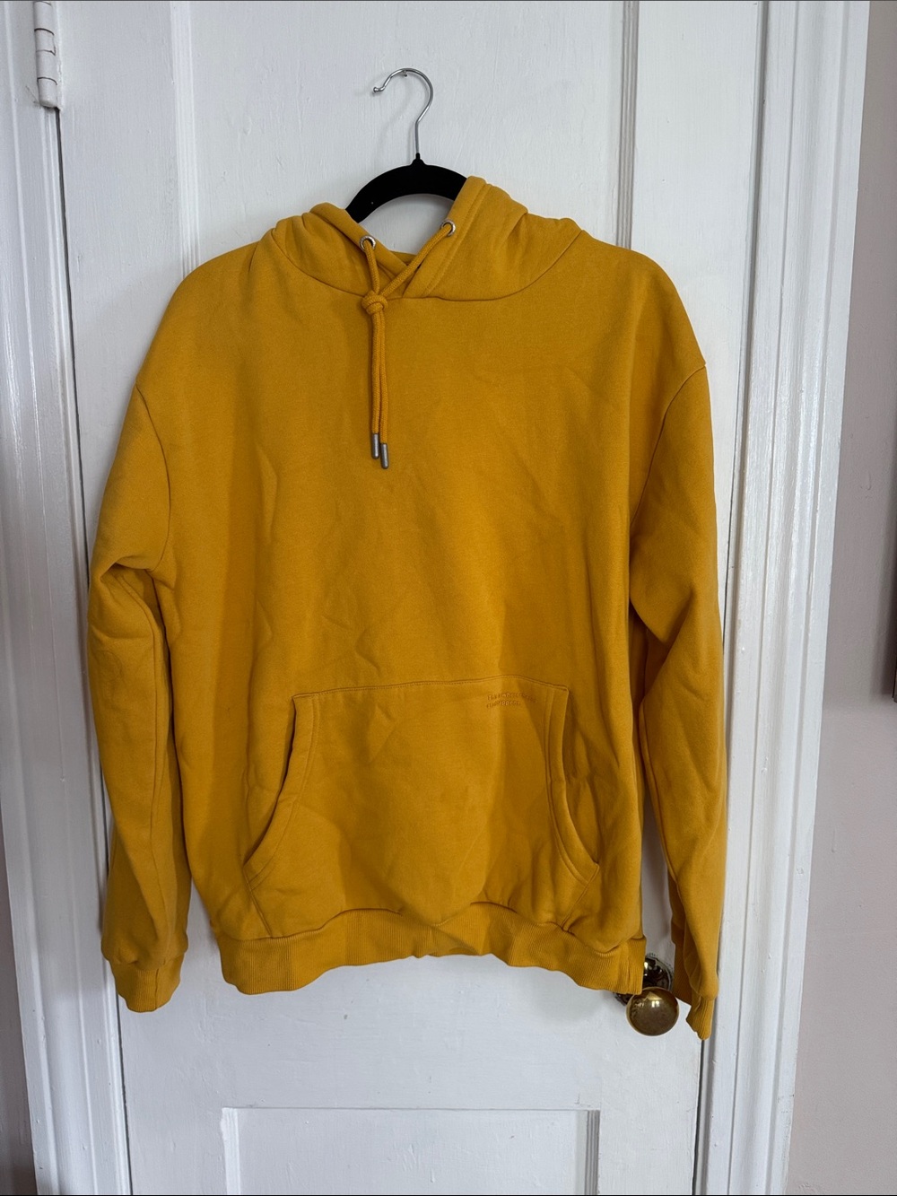 Denim & Flower Mustard Yellow Hoodie Sweatshirt